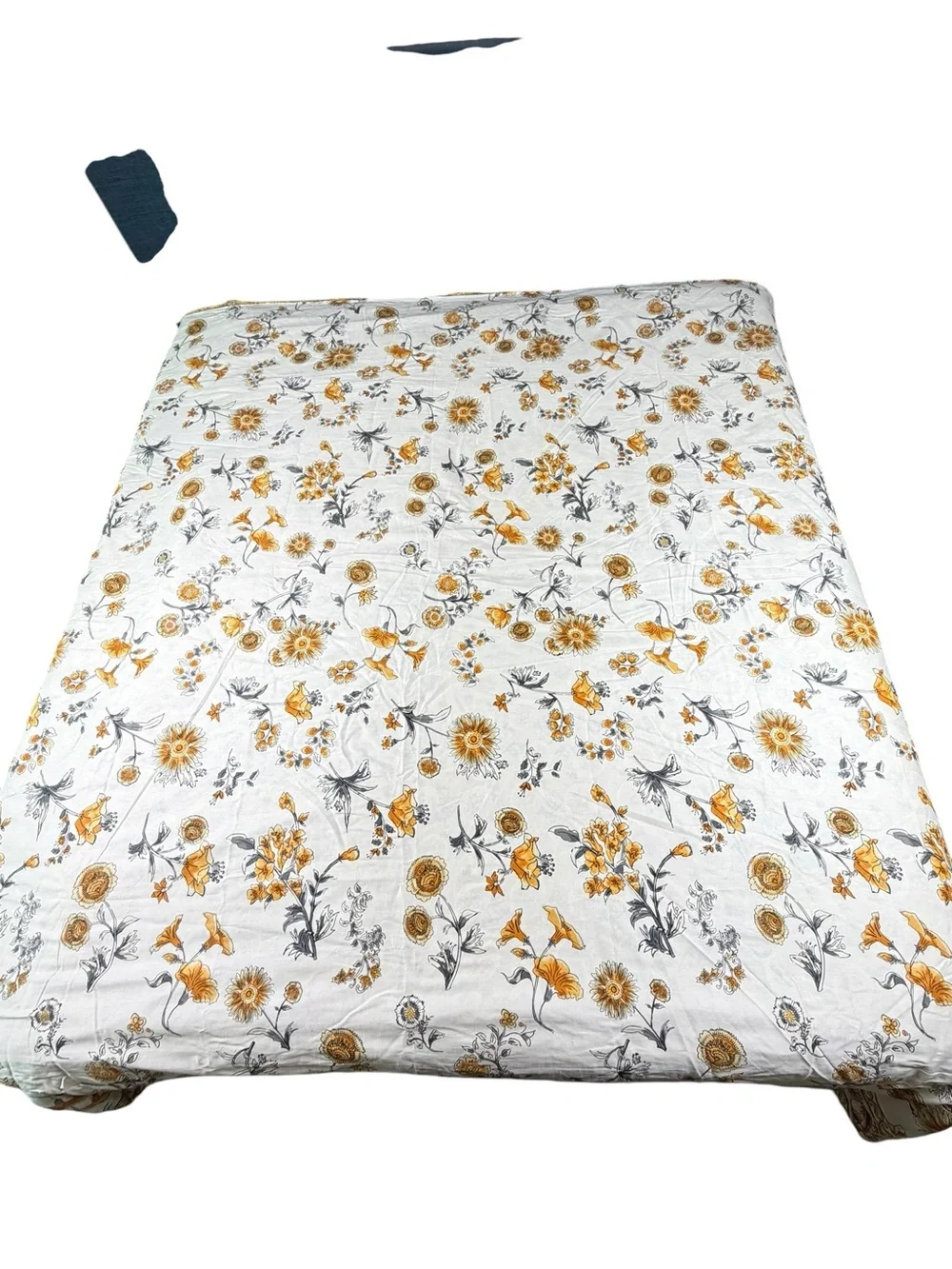 French Connection Home 3-Piece King Duvet Set India Marigold/White 100% Cotton